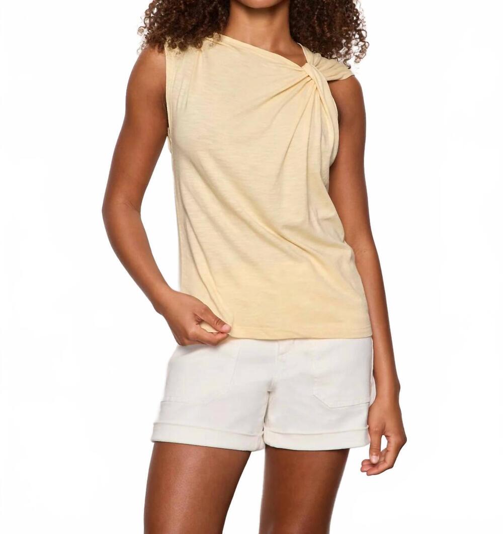 NEW SANCTUARY women's so twisted muscle tee in banana